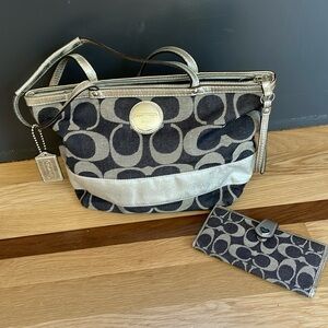 Used Coach Purse with Wallet
